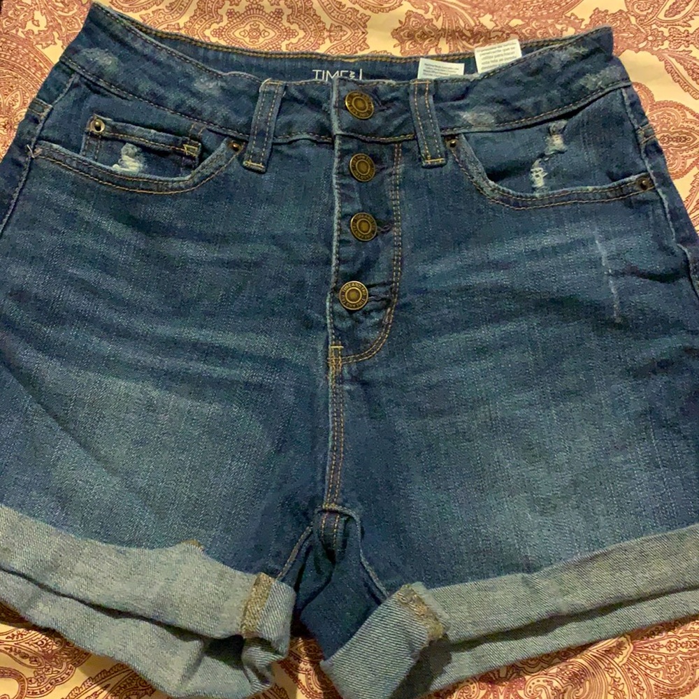 High Rise Jean Shorts